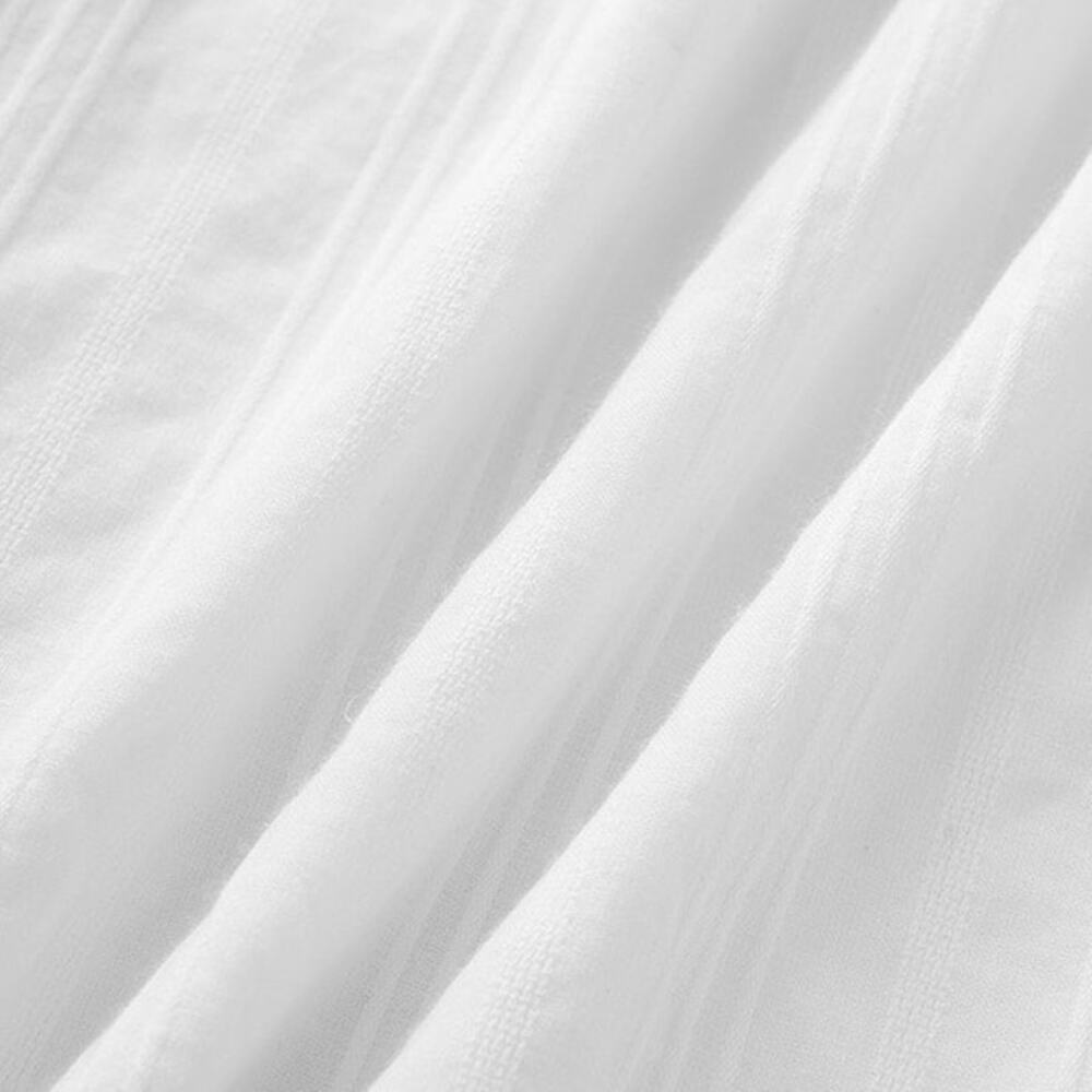 NEW Cupshe x‎ Kelsey Anderson Sunny Side Maxi Dress White Smocked Tie Front MED - Picture 8 of 16
